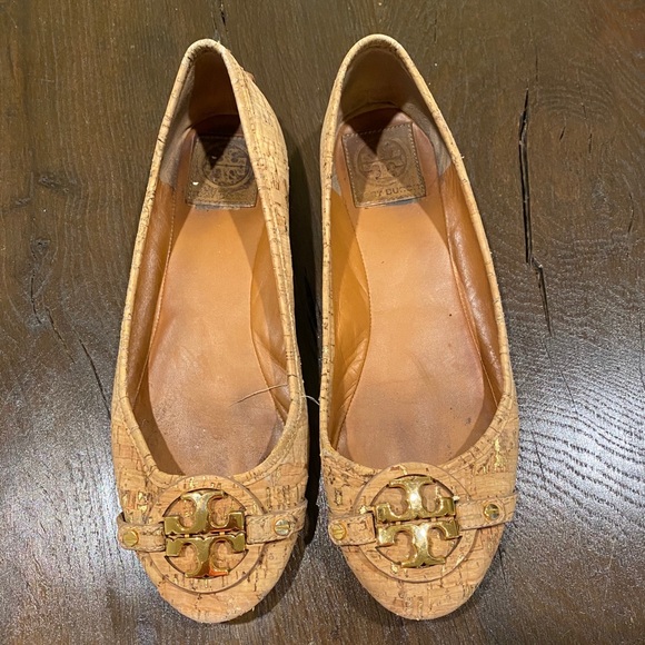 Tory Burch Reva Cork Ballet Flats - Picture 5 of 8